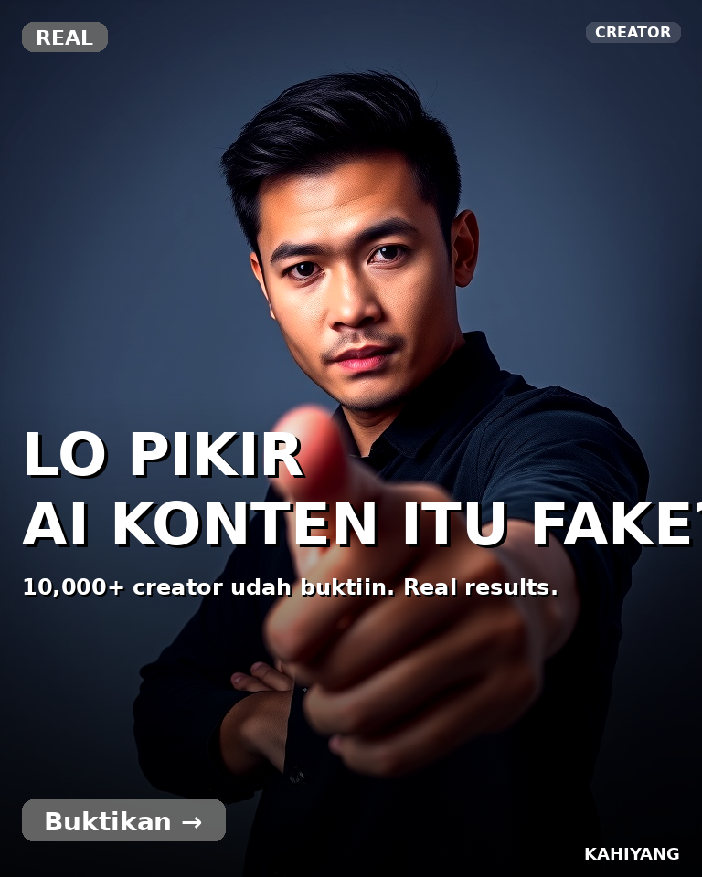 LO PIKIR AI KONTEN ITU FAKE?